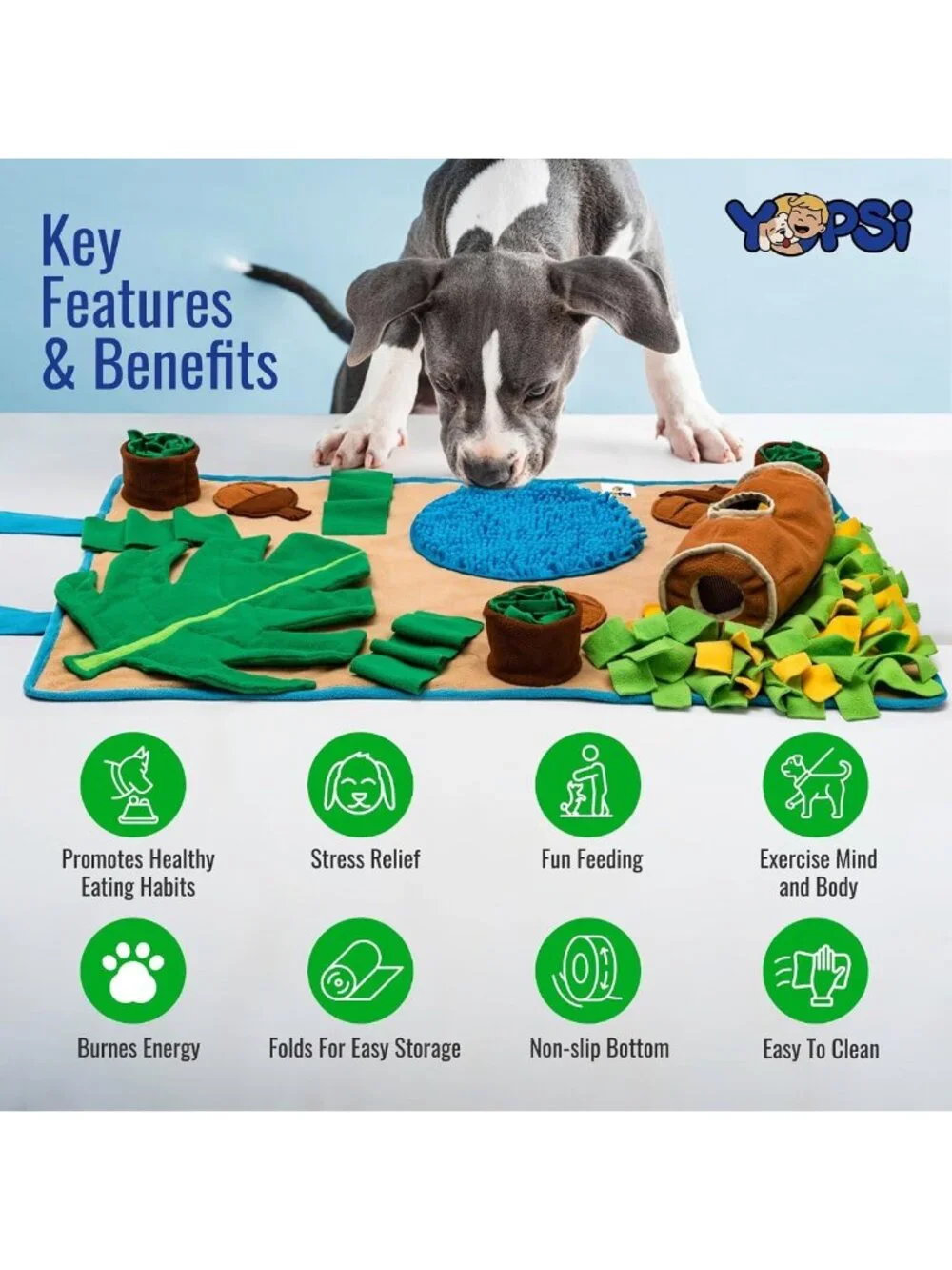 Large Snuffle Mat for Dogs - Interactive Sniff Toy for Mental Stimulation